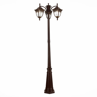 SL083.705.03 Светильник уличный наземный ST-Luce Кофейный/Кофейный, Прозрачный E27 3*60W