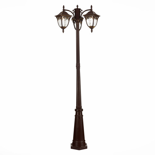 SL083.705.03 Светильник уличный наземный ST-Luce Кофейный/Кофейный, Прозрачный E27 3*60W