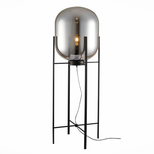 SL1050.725.01 Торшер ST-Luce Черный/Дымчатый E27 1*40W (из 2-х коробок)