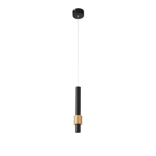 SL1591.403.01 Светильник подвесной ST-Luce Черный, Анодированный золотой/Черный LED 1*6W 3000K