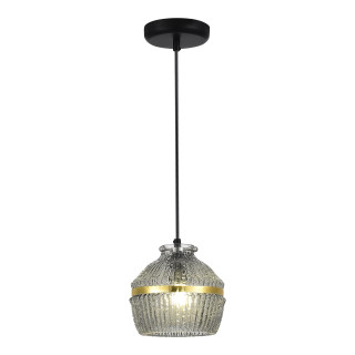 SL1661.413.01 Светильник подвесной ST-Luce Черный/Дымчатый E27 1*40W