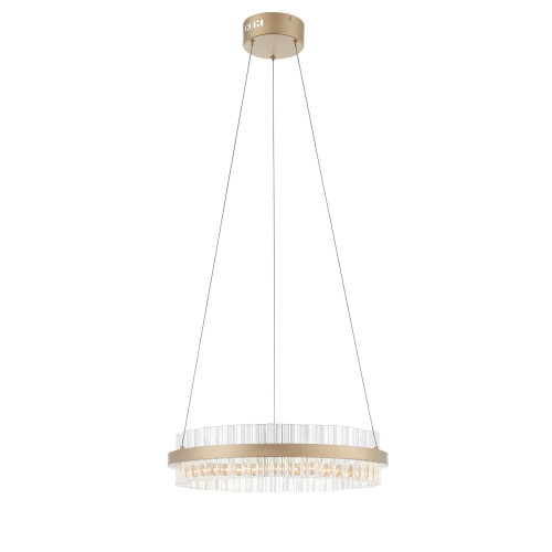 SL383.203.01 Светильник подвесной ST-Luce Золотистый/Золотистый, Прозрачный LED 1*34W 3000K
