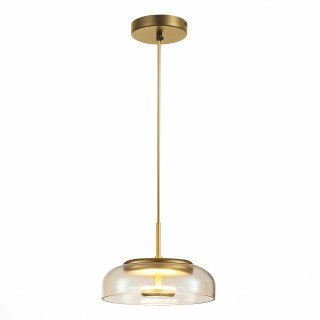 SL6002.203.01 Подвес ST-Luce Золотистый/Янтарный LED 1*7W 4000K