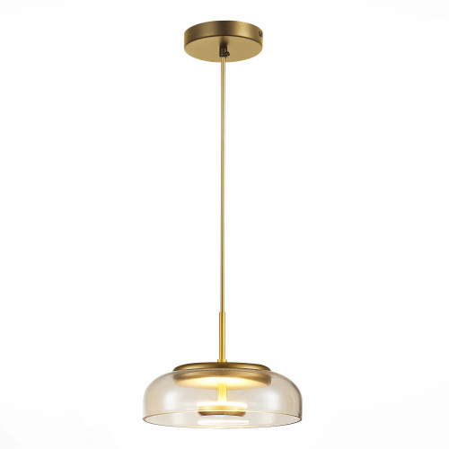 SL6002.203.01 Подвес ST-Luce Золотистый/Янтарный LED 1*7W 4000K