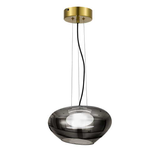 SL6019.303.01 Светильник подвесной ST-Luce Латунь/Дымчатый, Белый LED 1*10W 3000K