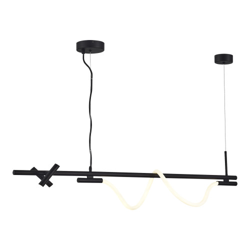 SL6118.403.03 Светильник подвесной ST-Luce Черный/Черный LED 2+1*3+11W 4000K