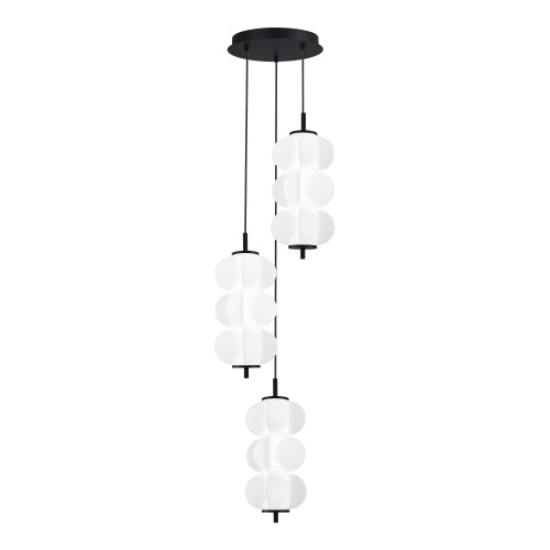 SL6121.403.03 Светильник подвесной ST-Luce Черный/Белый LED 3*7,5W 3000K