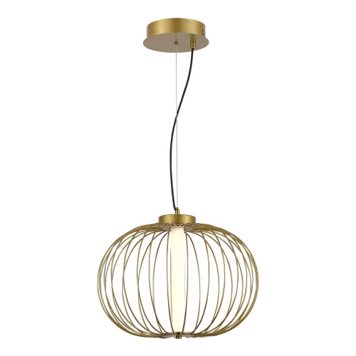 SL6124.203.01 Светильник подвесной ST-Luce Золотистый/Золотистый LED 1*10W 3000K