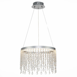 SL6201.103.24 Люстра подвесная ST-Luce Серебристый/Прозрачный LED 1*24W 3000K/4000K/6000K