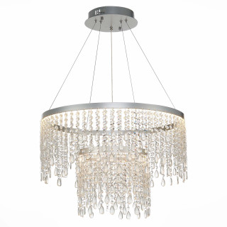 SL6201.103.55 Люстра подвесная ST-Luce Серебристый/Прозрачный LED 1*55W 3000K/4000K/6000K