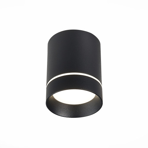 ST115.432.07 Светильник потолочный Черный LED 1*7W 3000K 490Lm Ra>90 120° IP20 D79xH100 170-240V