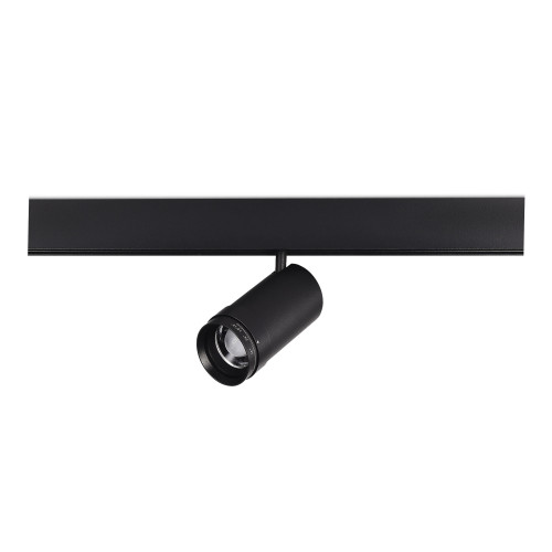 ST357.436.20 Магнитный трековый светильник ZOOM Черный LED 1*20W 3000K Lm Ra90 10-55° IP20 D60xH170