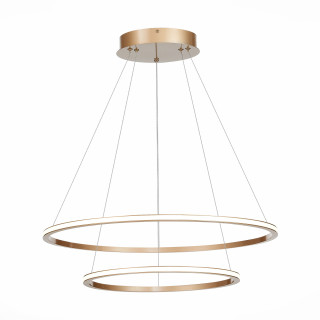ST604.243.56 Светильник подвесной ST-Luce Золотистый/Белый LED 1*56W 4000K