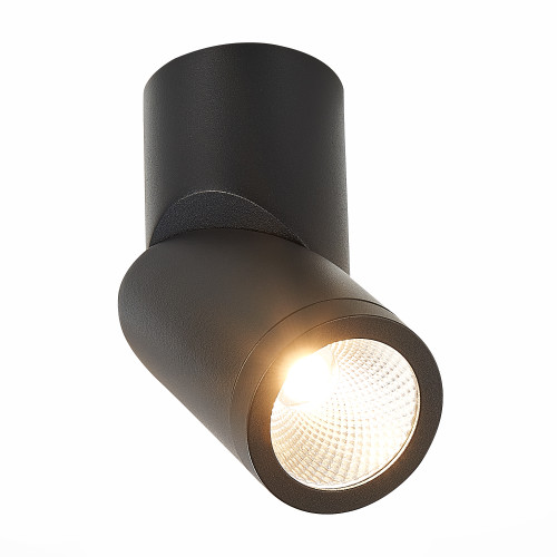 ST650.442.10 Светильник потолочный Черный LED 1*10W 4000K 800Lm Ra>90 38° IP44 D62xH151 165-265V
