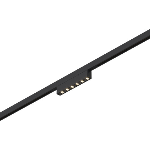 ST666.436.05 Магнитный трековый светильник Черный LED 1*5W 3000K 220Lm Ra>90  IP20 L100xW10xH18 24V