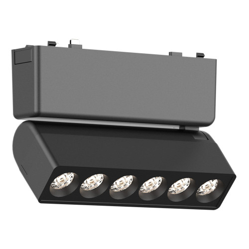 ST675.436.06 Магнитный трековый светильник Черный LED 1*6W 3000K 360Lm Ra>90 >90 IP20 L122xW26xH80 4