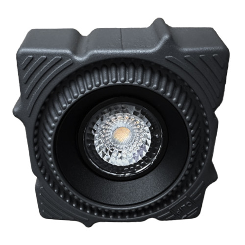 ST753.438.07 Св-к встр. светодиодный в натяжной ПВХ потолок Черный LED 1*7W 3000K 560Lm Ra80 60° IP2
