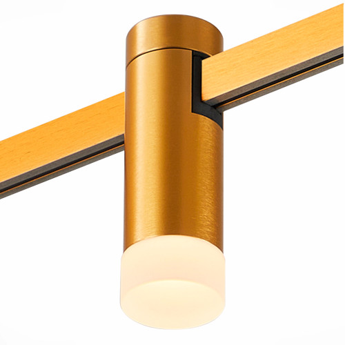 ST812.206.03 Магнитный трековый светильник FARM Золотистый LED 1*3W 3000K 93Lm Ra90 120 IP20 D29xH90